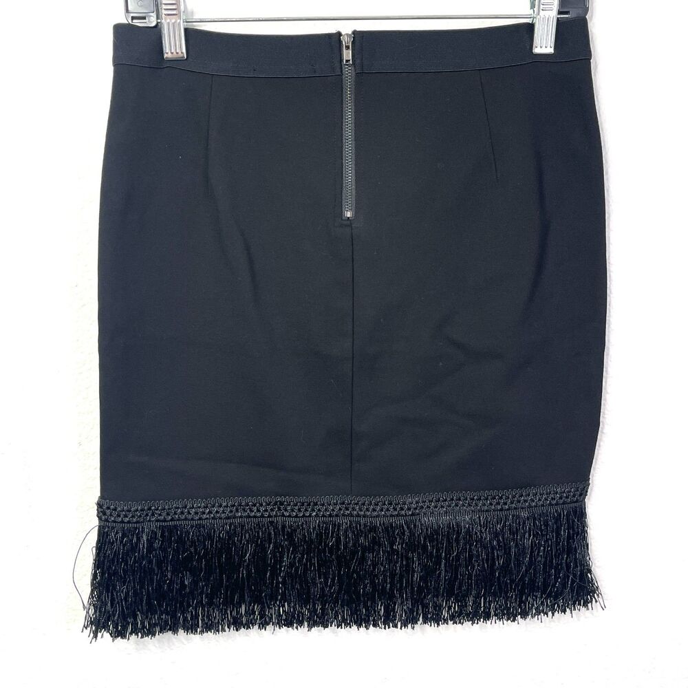 Bobi Los‎ Angeles Black Fringe Mini Skirt | Boho Festival Party - Picture 10 of 10